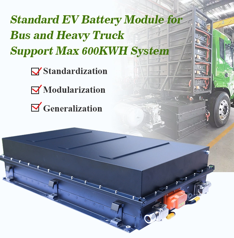 New Electric Car Battery 360V 400V 500V EV Trailer LiFePO4 Battery, 600V 50kwh 100kwh Standard EV Lithium Battery