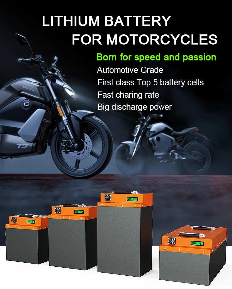 Cts Cusomized 70V 60V 30ah 35ah 40ah Power Lithium Battery for Electric Motorcycle, Lithium Ion Battery Rechargeable