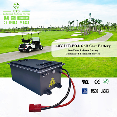 4 seat golf cart lithium battery 48 volt, long cycle 48v 80ah 100ah 200ah lifepo4 lithium battery for golf cart