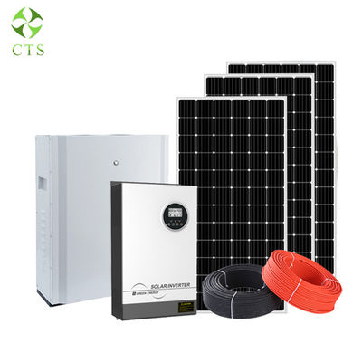 Home Use 5Kw Off Grid Solar System 48V 200Ah Solar Panel Battery Power Solution