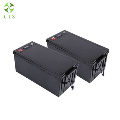LCD Display 12.8V 200Ah Lithium RV Deep Cycle Battery For Camper