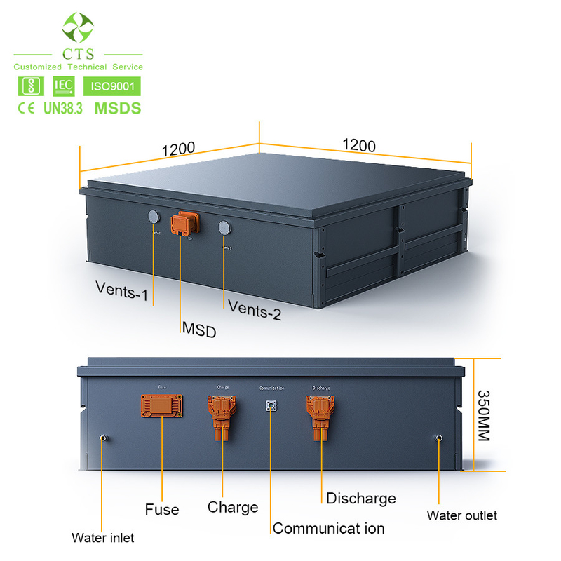 OEM LIFEPO4 Ev Battery 614V 100AH 60KWH 100KWH 2 - 49 Packs For Energy Storage
