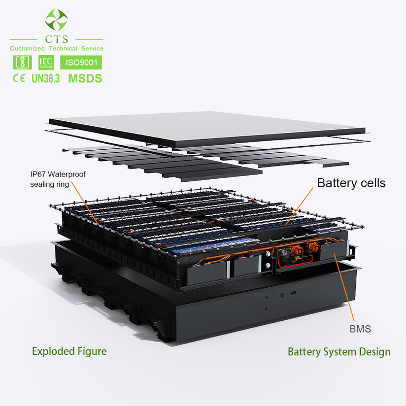 High Voltage Lifepo4 Ev Battery Pack 540v 25kw 385v 360v 22kw 50kw 55kw 100kw