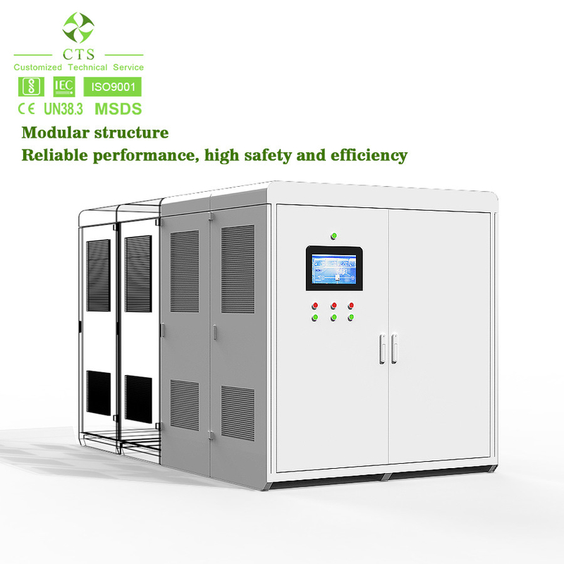 CTS BESS 150kwh 300kwh Energy Storage Battery Container With 50KW 100kW DC Fast CCS2 EV Charger