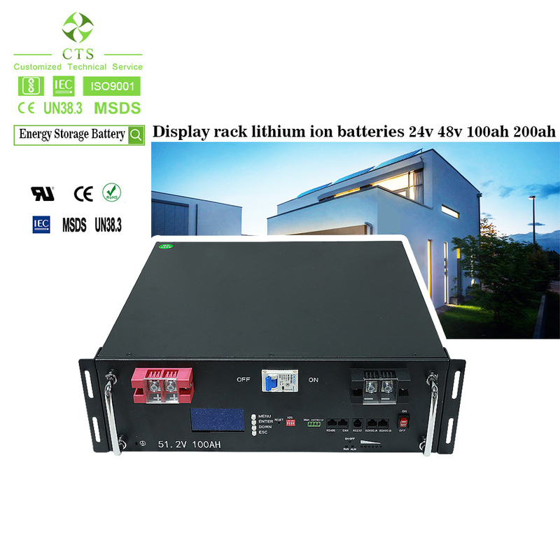 CTS lithium ion battery 5kwh 10kwh 51.2V 200Ah Solar Energy Storage LiFePO4 Battery for home energy storage