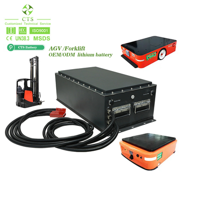 CTS Customize AGV forklift Battery 24V 48V 60V 72V 80V High Current lifepo4 lithium Battery with smart BMS