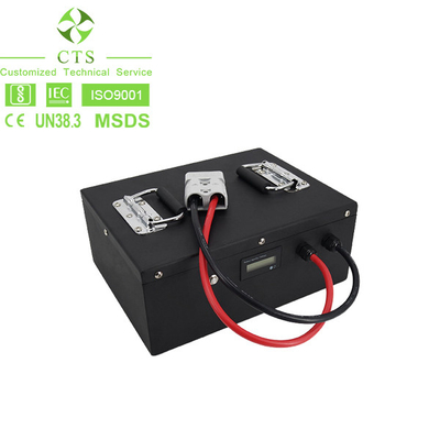Golf Cart 51.2V 100Ah Solar Energy Storage LiFePO4 Battery Cells With LED Screen